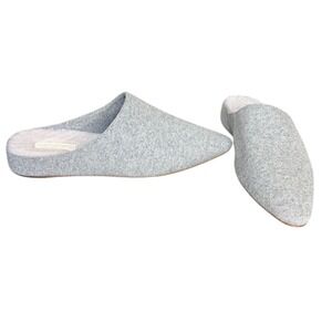 Vince Callum Frost Wool Slip On Pointed Toe Shearling Slippers Mules Size 7